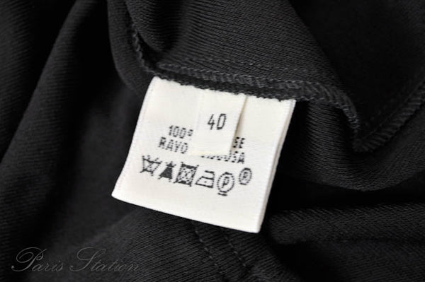 Hermes Black Tank Top Shirt Size 40