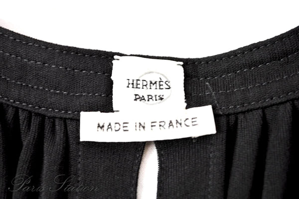 Hermes Black Tank Top Shirt Size 40