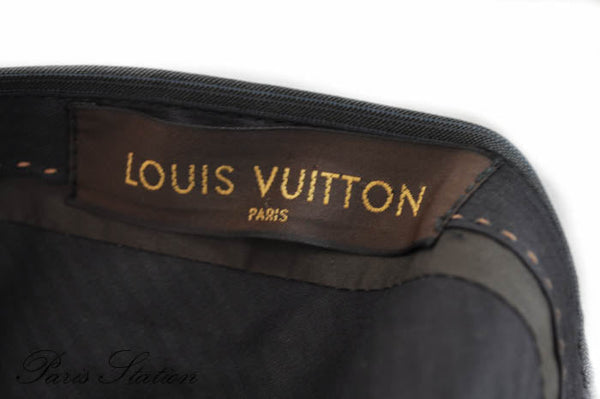 Louis Vuitton Grey Striped Men's Suit Size 56