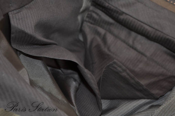Louis Vuitton Grey Striped Men's Suit Size 56