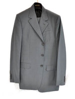 Authentic Louis Vuitton Grey Striped Men's Suit Size 56