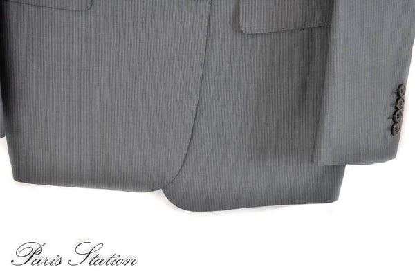 Louis Vuitton Grey Striped Men's Suit Size 56