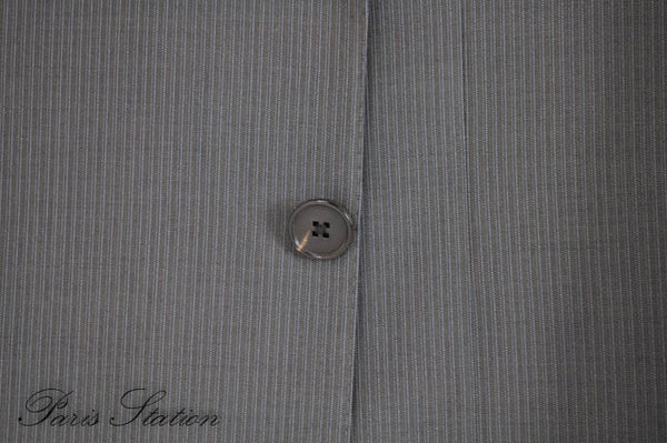 Louis Vuitton Grey Striped Men's Suit Size 56