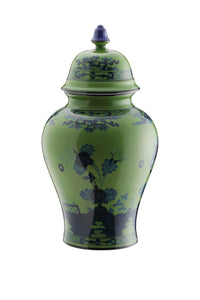 Ginori 1735 potiche vase with cover oriente italiano h 31 cm 016RG02 FA5350 MALACHITE
