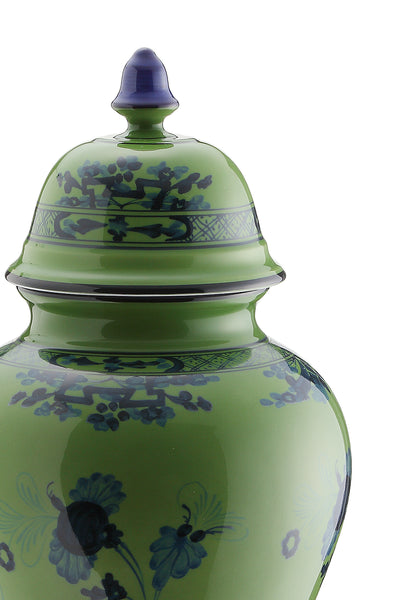 Ginori 1735 potiche 花瓶帶蓋 oriente italiano h 31 cm 016RG02 FA5350 孔雀石