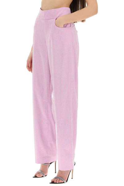 Giuseppe di morabito wide-leg pants with crystals 061PAC237 LILAC PINK