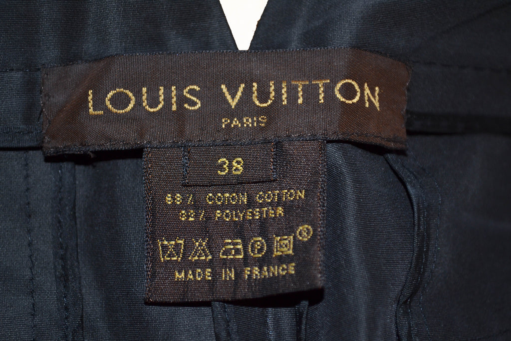 Louis Vuitton Drawstring Pants BLACK. Size 38