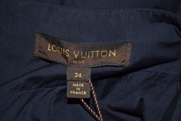 Louis Vuitton Navy Balloon Skirt Size 34
