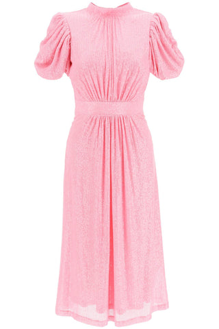 Rotate 'noon' puff sleeve sequined dress 100058224 BEGONIA PINK