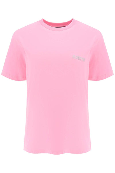 Rotate crystal cut-out t-shirt 100155224 BEGONIA PINK