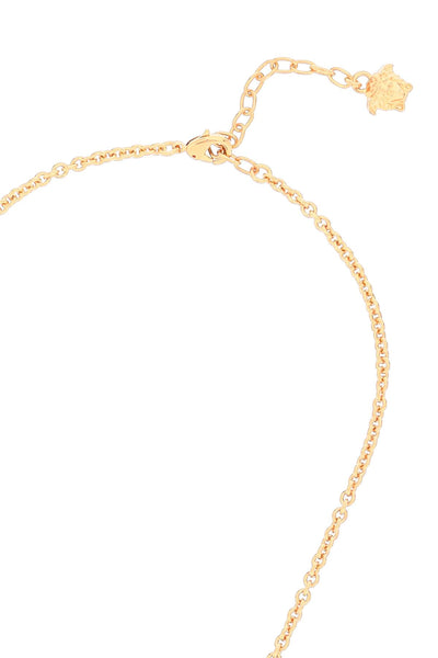 Versace lettering logo necklace 1002579 1A00620 VERSACE GOLD