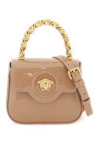 Versace patent leather 'la medusa' mini bag 1003016 1A02212 BLUSH VERSACE GOLD