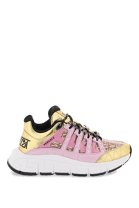 Versace 'trigreca' sneakers 1004182 1A07985 GOLD BABY PINK BLACK
