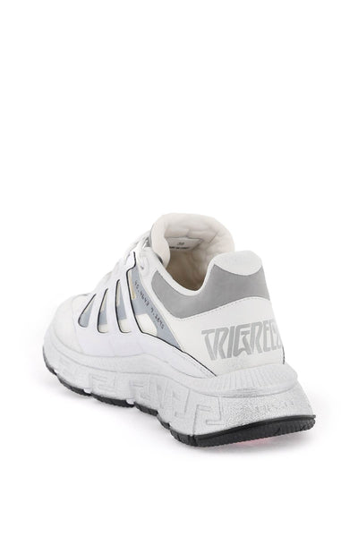 Versace 'trigreca' sneakers 1004182 1A08159 WHITE SILVER