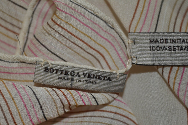 Bottega Veneta彩色蝴蝶100％真絲圍巾