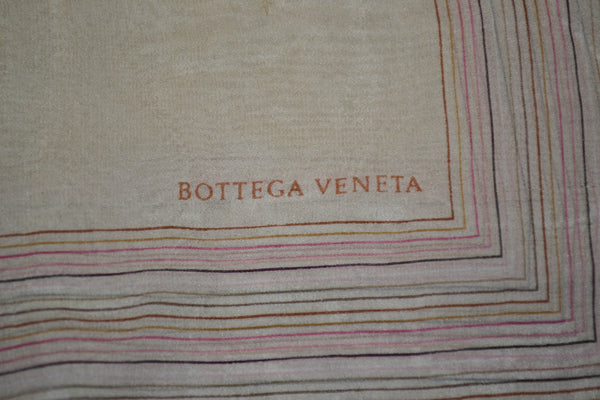 Bottega Veneta Colorful Butterfly 100% Silk Scarf