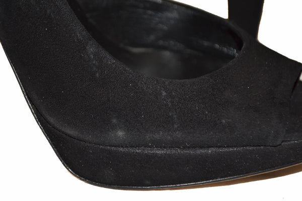 MIU MIU黑色絨面革泵鞋 - 尺寸37.5