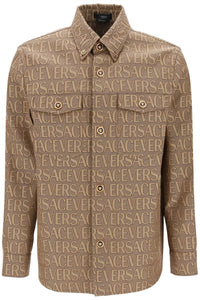 Versace versace allover overshirt jacket 1008738 1A07649 BROWN BEIGE