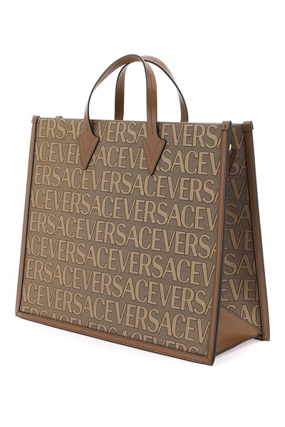 Versace 范思哲通體購物袋 1008913 1A07951 公尺棕色