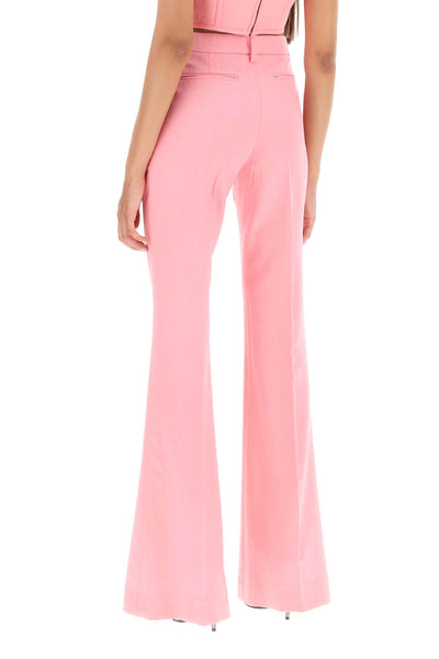 Versace low waisted flared trousers 1010045 1A08198 PASTEL PINK