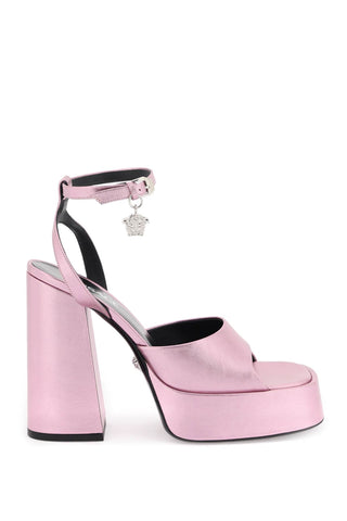 Versace 'aevitas' sandals 1010178 1A08164 BABY PINK NEW PALLADIUM