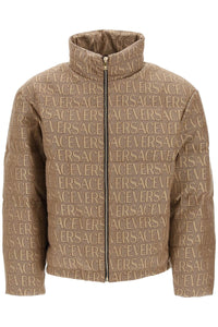 Versace versace allover down jacket 1010210 1A07649 BROWN BEIGE