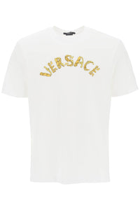 Versace seashell baroque t-shirt 1010641 1A07700 OPTICAL WHITE
