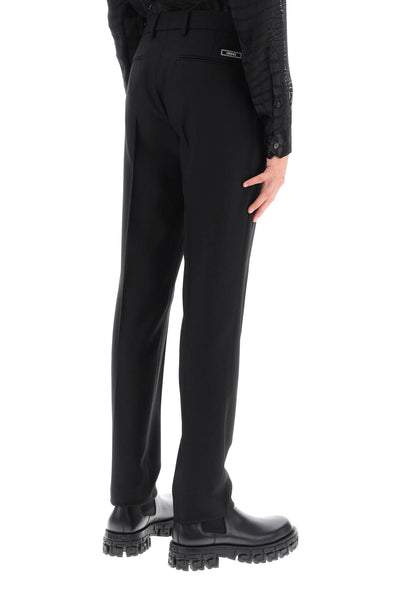 Versace tailoring cigarette pants 1010982 1A07978 BLACK