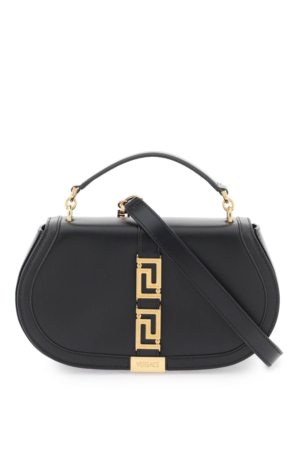 Versace 'greca goddess' shoulder bag 1011178 1A05134 BLACK VERSACE GOLD