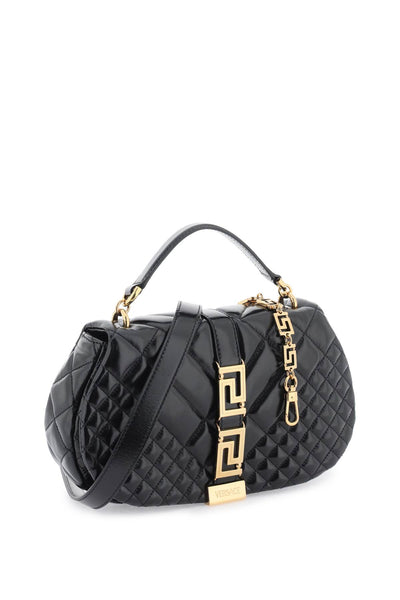 Versace 'greca goddess' shoulder bag 1011178 1A08186 BLACK VERSACE GOLD