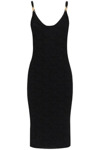 Versace monogram knit mini dress 1011396 1A05236 BLACK