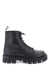 Versace greca portico combat boots 1011429 1A05956 BLACK