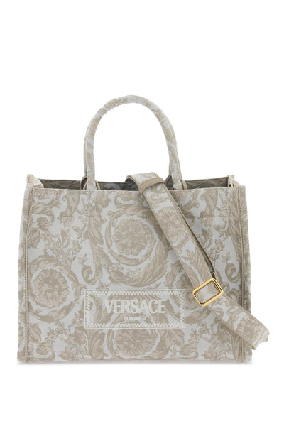 Versace athena barocco 手提包 1011562 1A09741 米色 米色 VERSACE 金色