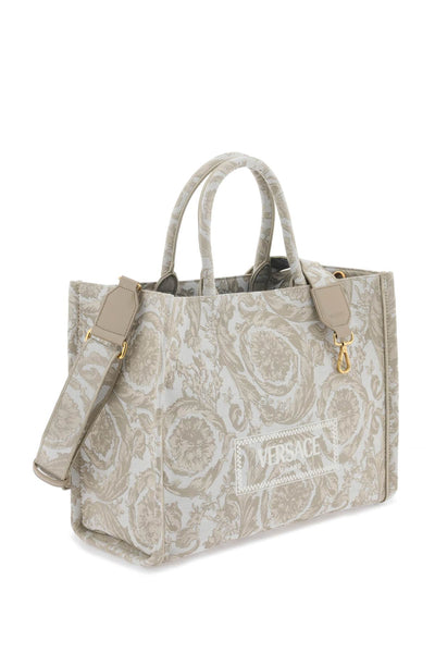 Versace athena barocco tote bag 1011562 1A09741 BEIGE BEIGE VERSACE GOLD