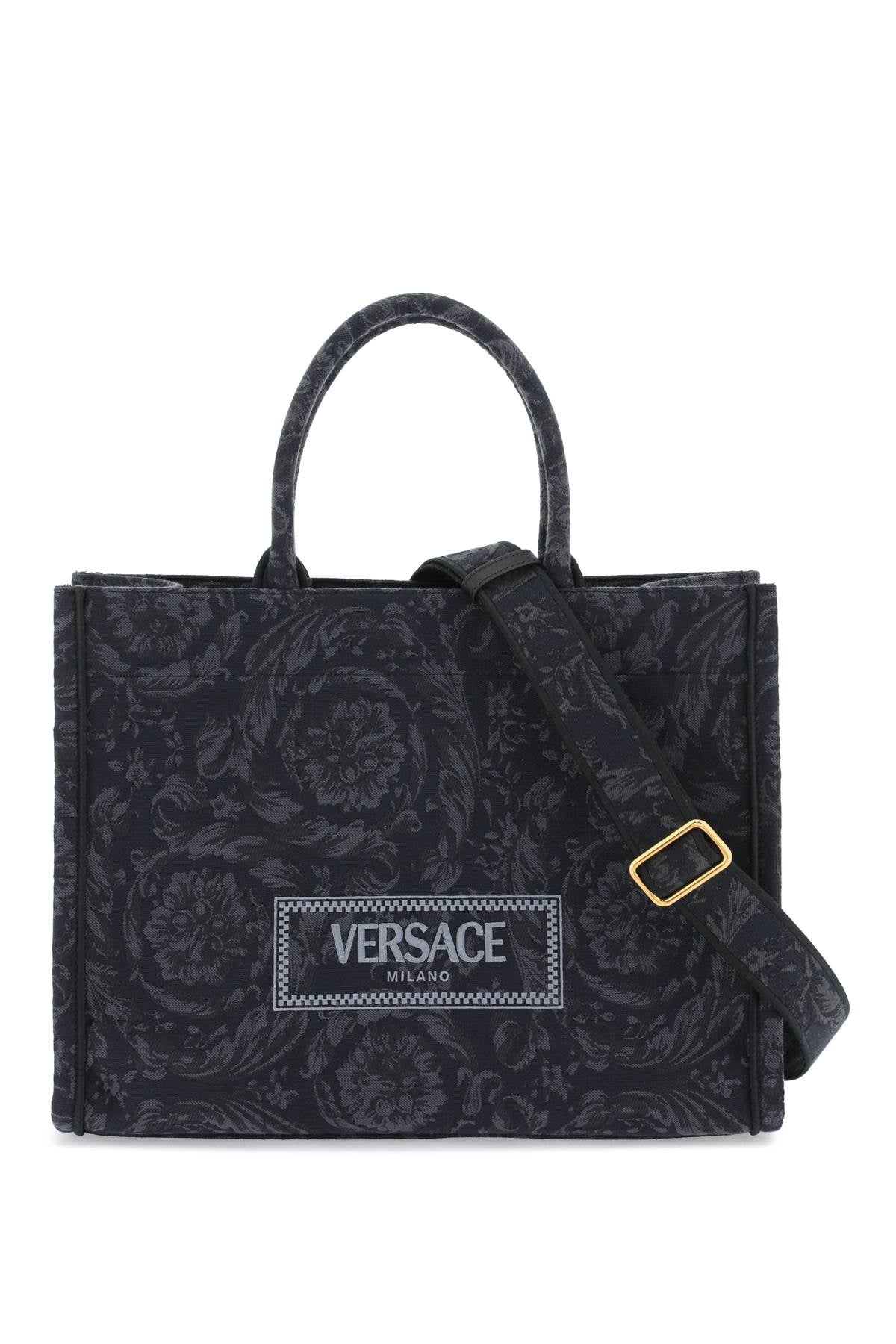 Versace athena barocco 手提包 1011562 1A09741 黑色 黑色 VERSACE 金色