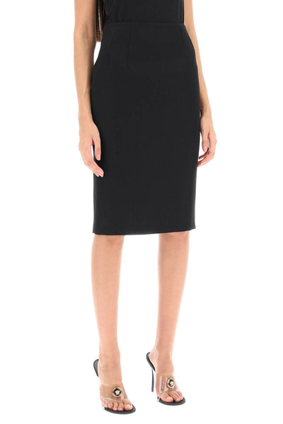 Versace 粒紋鉛筆裙 1011929 1A06750 黑色