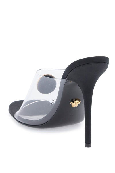Versace 流浪者穆勒鞋 1012468 1A08652 透明黑色 VERSACE 金色