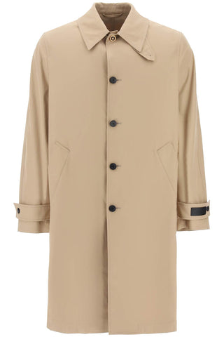 Versace "single-breasted waterproof coat with 1013281 1A09851 CHAMPAGNE