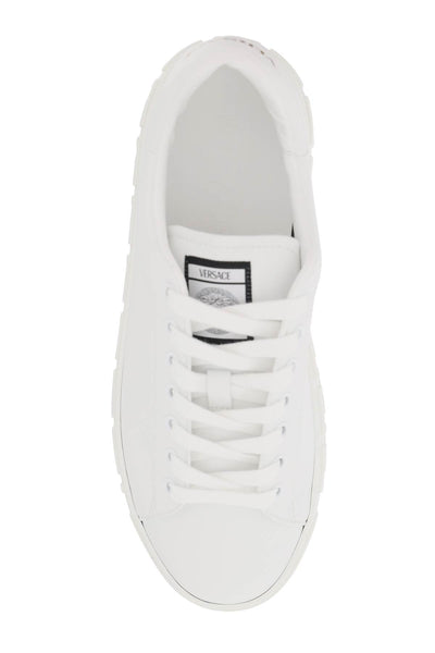Versace 希臘迴紋運動鞋 1013568 1A09608 白色