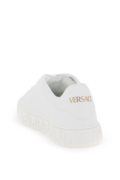 Versace 希臘迴紋運動鞋 1013568 1A09608 白色