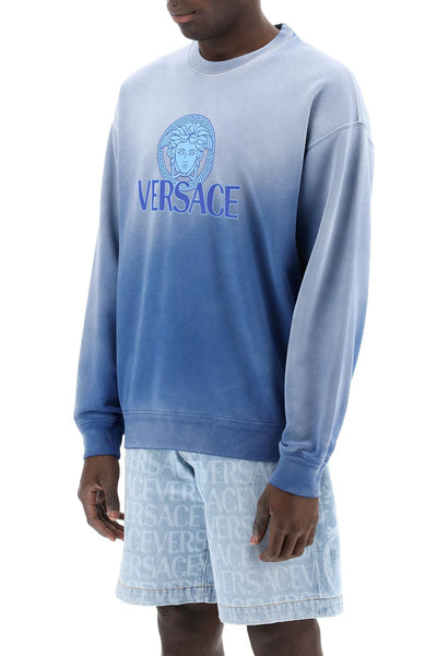 Versace "gradient medusa sweatshirt 1013969 1A09921 ROYAL BLUE