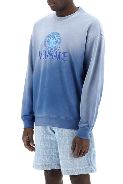 Versace「漸層美杜莎衛衣 1013969 1A09921 ROYAL BLUE