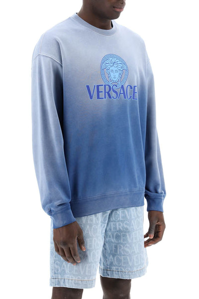 Versace「漸層美杜莎衛衣 1013969 1A09921 ROYAL BLUE