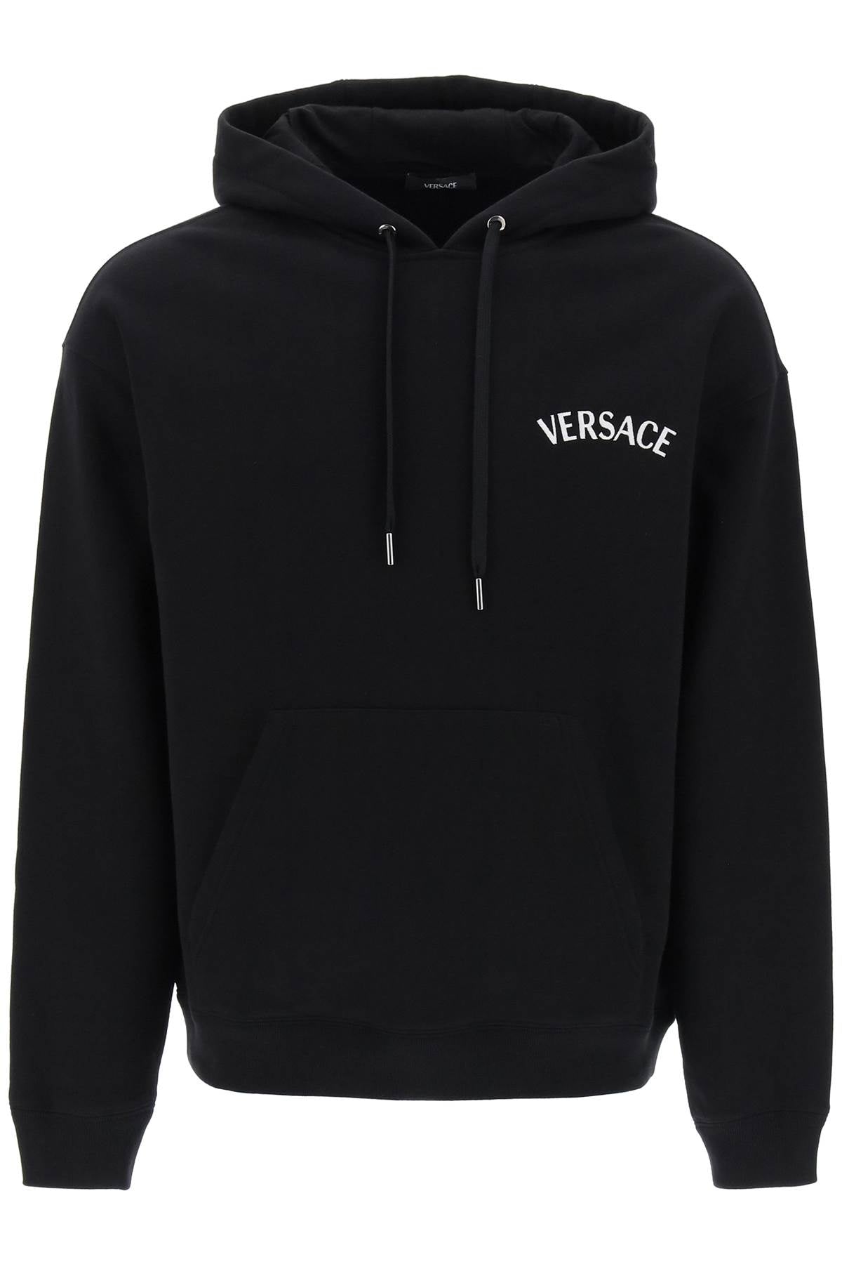 Versace 米蘭郵票連帽衫 1013979 1A09923 黑色