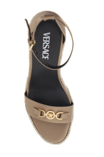 Versace 美杜莎 '95 坡跟涼鞋 1014100 1A00619 駝色 VERSACE 金色