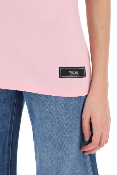 Versace 1978 re-edition crew 1014273 1A09120 PINK WHITE