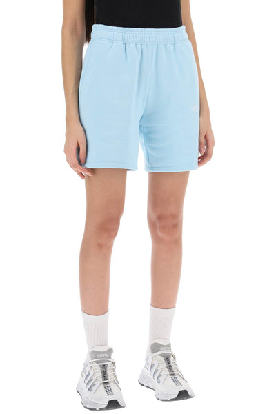 Versace 運動短褲，飾有 1978 年重新版標誌 1014301 1A10157 淡藍白