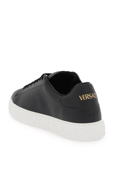 Versace 希臘迴紋運動鞋 1014460 1A09608 黑色