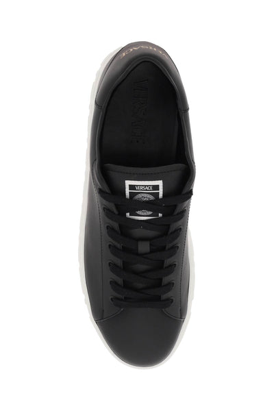Versace 希臘迴紋運動鞋 1014460 1A09608 黑色