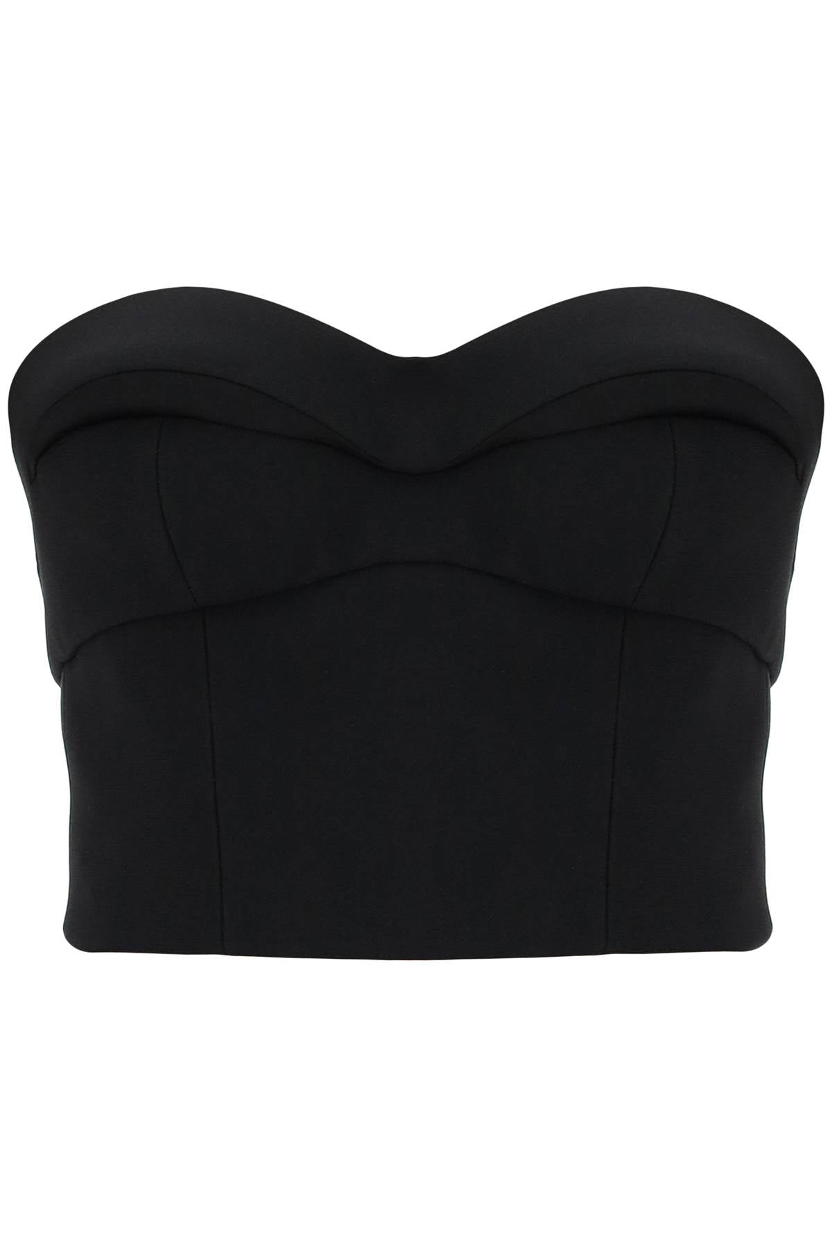 Versace 帶襯墊罩杯緊身胸衣上衣 1014822 1A10346 黑色